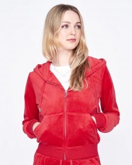 Juicy Couture Hoodie Robertson Classic Velour Zip Trough